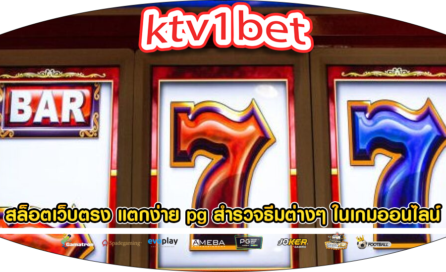 สล็อตเว็บตรง แตกง่าย pg สำรวจธีมต่างๆ ในเกมออนไลน์